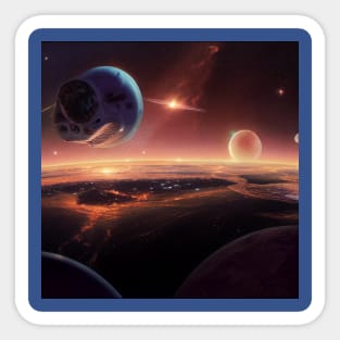 Interplanetary Spaceport Sticker